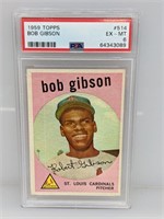 1959 Topps Bob Gibson RC PSA 6