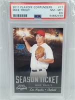 2011 Playoff Contenders Mike Trout PSA 8.5 RC
