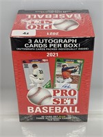 2021 Pro Set Baseball 50 Card Set & 3 Autos