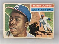 1956 Topps Hank Aaron W/ Willie Mays On Front #31