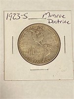 1923 S Monroe Doctrine Silver Half Dollar