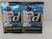 (2) x 2015 Donruss Hobby Baseball 8 Card Pack