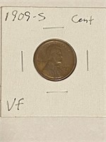1909-S Lincoln Wheat Cent VF