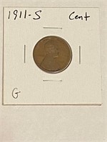 1911-S Lincoln Wheat Cent G