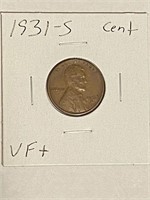1931-S Lincoln Wheat Cent VF+