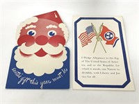Vintage Christmas war victory postcard