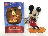 Walt Disney lighted Mickey holiday sign
