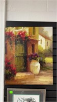 Wrapped canvas still life print of front door /