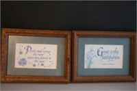 Matching Picture Frames w Positive Quotes