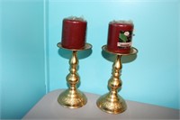 Matching Candle Stands w Cadle