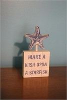 "Make A Wish Upon A Starfish" Decorative Piece