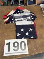 Collection of american flags