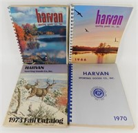Lot of 4 Vintage Harvan Sporting Goods Catalogs -