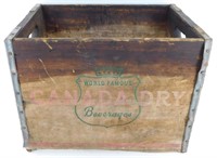 * Vintage Canada Dry Beverages Wooden Crate