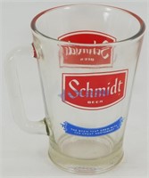 * Vintage 7" Schmidt Beer Glass Pitcher