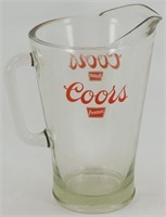 * Vintage Coors "Premium" Glass Beer Pitcher