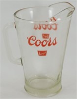 * Vintage Coors "Banquet" Glass Beer Pitcher