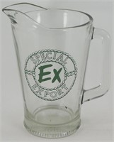 * Vintage Special Export "EX" Glass Beer Pitcher