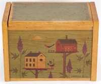 Vintage Warren Kimble Birdhouse Recipe Box