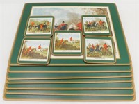 * Vintage English Fox Hunting Placemats and