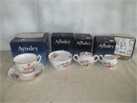 Aynsley Porcelain & Miniature Tea Set In Boxes