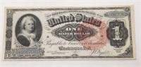 $1 SS 1886 Martha Washington Note