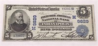 $5 NC 1902 Large Note Indianapolis