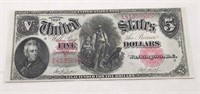 $5 US 1907 Large Note