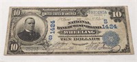 $10 NC 1902 Large Note Wheeling