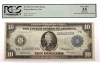 $10 FR 1914 VF Large Note