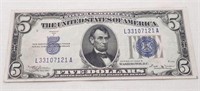 $5 SS 1934B Silver Cert