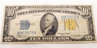 $10 SS 1934A Yellow Seal