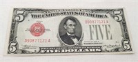 $5 US Note 1928B