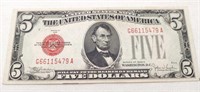 $5 US Note 1928E