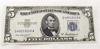 $5 SS 1953A Silver Cert
