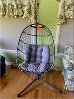 Swinging egg hammock chair & stand