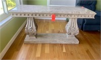Marble top sofa table