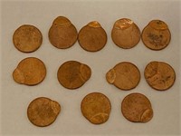 (12) Mint Error Lincoln Copper Cents