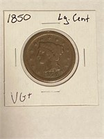 1850 Large Cent VG