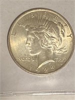 1923 Silver Peace Dollar UNC