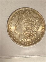 1896 Silver Morgan Dollar AU+