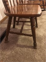 Pair of wooden side chairs