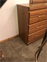 Oak vanity dresser