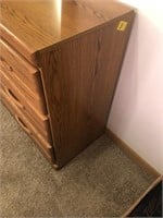 Oak vanity dresser