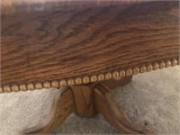 Custom made oak dining room table