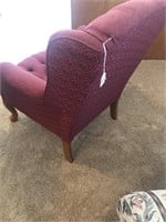 Pair matching upholstered side chairs