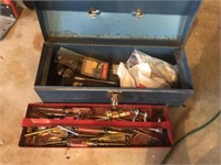 Metal toolbox of misc tools