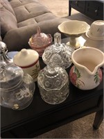 Lidded candy dishes