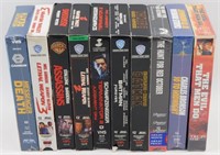 Lot of 10 Action VHS Movies - Terminator 2,