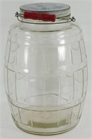 * Vintage Pickle Jar with Original Bail & Wooden
